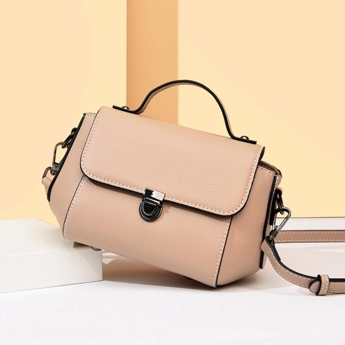 Stylish & Functional Removable Strip Round Shoulder Bag - Brown image