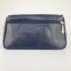Korean Style Floral Zipper Diagonal Shoulder Bag - Blue image