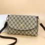 Elegant Flap Letters Printed Zipper Pocket Shoulder Bag - Light Brown
