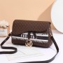 Stylish & Spacious Generous Letter Printed Messenger Shoulder Bag - Dark Brown
