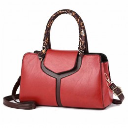 Retro Texture Pillow Type Texture Messenger Women Shoulder Bag - Red