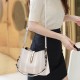 Luxury Texture Crossbody Interior Zip Pocket Women Bucket Handbag - Cream image