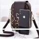 Check Box Micky Mouse Adjustable Strap Flip Women Shoulder Bag - Dark Brown image