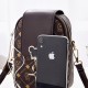 Check Box Micky Mouse Adjustable Strap Flip Women Shoulder Bag - Dark Brown image