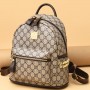Stylish and Functional Presbyopia Zipper Pockets Women Backpack - Light Brown