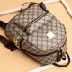 Stylish and Functional Presbyopia Zipper Pockets Women Backpack - Light Brown image
