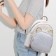 Luxury Sequin Cat Shape Multi Pockets Women Backpack - Cream image