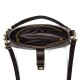 Crossbody Chain Baguette Plaid Pattern Messenger Shoulder Bags - Brown image