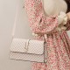 Trendy Geometric Patch Pocket Women Shoulder Bags - Beige image