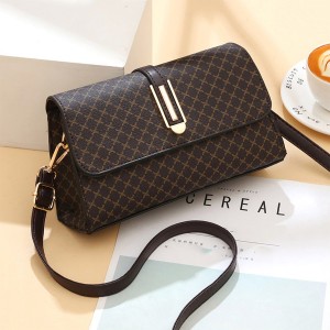 Trendy Geometric Patch Pocket Women Shoulder Bags - Dark Brown