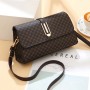 Trendy Geometric Patch Pocket Women Shoulder Bags - Dark Brown