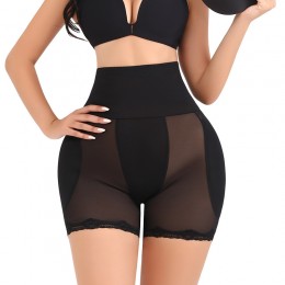 Women's High Waist Sponge Pad Body Shaping Underwear - Black