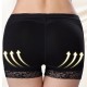 Lace High Waist Butt Padded Panties Shapewear Coreset - Black image