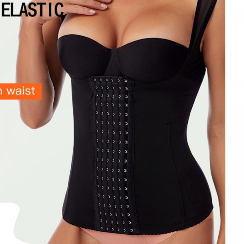 Body Slimming Tummy Control Tank Top Shapewear Bodysuit - Black image