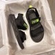 Comfortable Round Head Soft Bottom Women Sporty Sandals - Black image