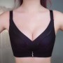 Luxury Adjustable Push Up Light Pad Bralette Women Bra - Black