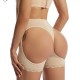 Adjustable Buttons Body Sculpting Lace Hip Lifting Corset - Cream image