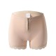 Adjustable Buttons Body Sculpting Lace Hip Lifting Corset - Cream image