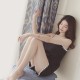 Sleeveless Lace Floral Vest Sling Pajama Set Nightwear - Black image