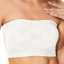 Strapless Mesh Bandeau Tube Top Non Padded Women Bra - White