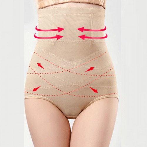Comfort High Waist Body Sliming Shapewear Coreset - Cream image