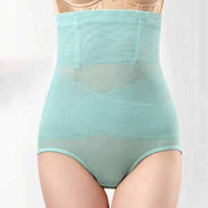 Comfort High Waist Body Sliming Shapewear Coreset - Light Blue
