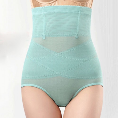 Comfort High Waist Body Sliming Shapewear Coreset - Light Blue image