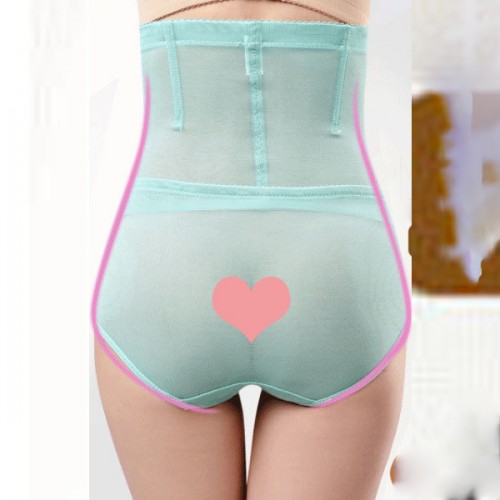 Comfort High Waist Body Sliming Shapewear Coreset - Light Blue image
