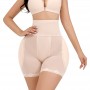 Women's High Waist Sponge Pad Body Shaping Underwear - Cream