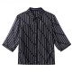 Fashionable Trending Polo Collar Lose Women Shirt - Black image