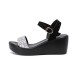 Sequin Platform Thick Bottom Strappy Women Sandals - Silver image