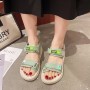 Comfortable Round Head Soft Bottom Women Sporty Sandals - Green