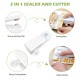 2 IN 1 USB Chargeable Mini Bag Sealer Heat Sealers With Cutter Knife image