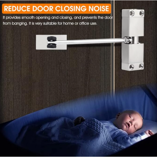 Stainless Steel Adjustable Automatic Strength Spring Door Closer Stainless Steel Adjustable Automatic Door Closer - Convenient and Secure Door Closing Solution
