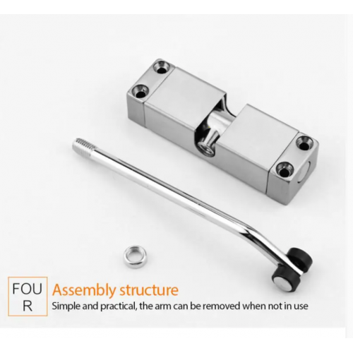 Stainless Steel Adjustable Automatic Strength Spring Door Closer Stainless Steel Adjustable Automatic Door Closer - Convenient and Secure Door Closing Solution