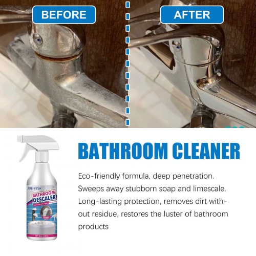 Powerful Bathroom Descaler Foam Cleaner Spray - Eliminates Stubborn Stains and Limescale