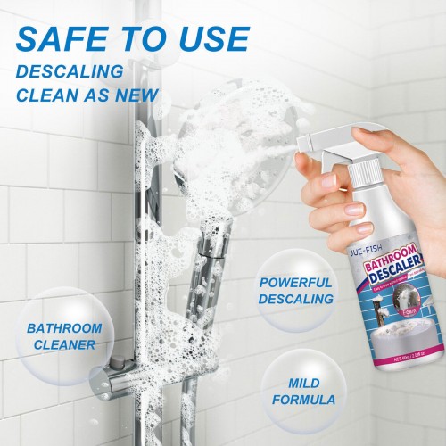 Powerful Bathroom Descaler Foam Cleaner Spray - Eliminates Stubborn Stains and Limescale