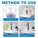 Powerful Bathroom Descaler Foam Cleaner Spray - Eliminates Stubborn Stains and Limescale