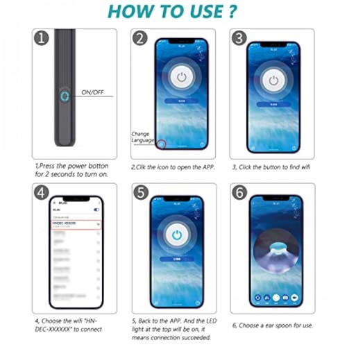 NE3pro Otoscope - 1080P HD Video, Elimination Spoon, High-Resolution Load Otoscope. image