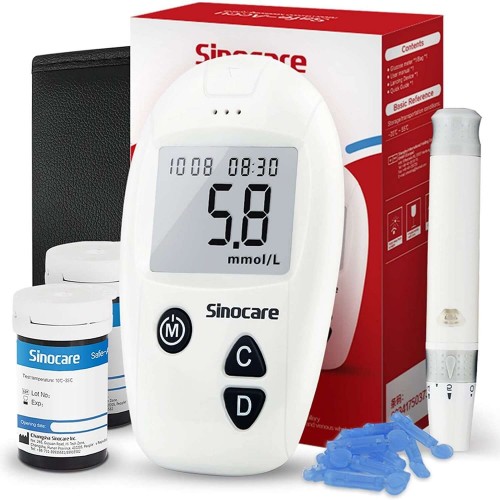 Sinocare Safe-Accu Blood Glucose Monitor (Glucometer) image