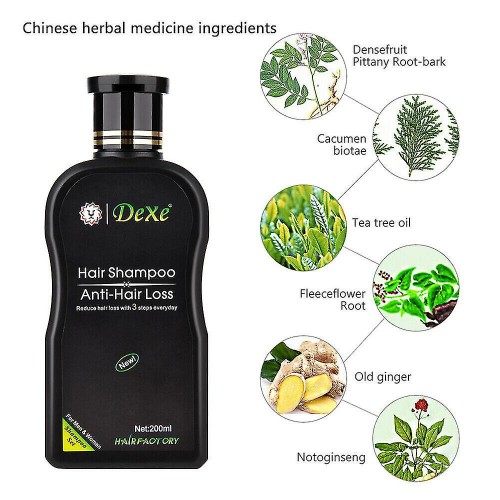 Dexe Herbal Anti Hair Loss Growth Unisex Shampoo - 200ml image