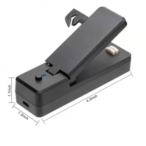 2 IN 1 USB Chargeable Mini Bag Sealer Heat Sealers With Cutter Knife image