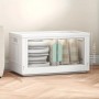 Stackable Storage Bins with Lids and Doors
