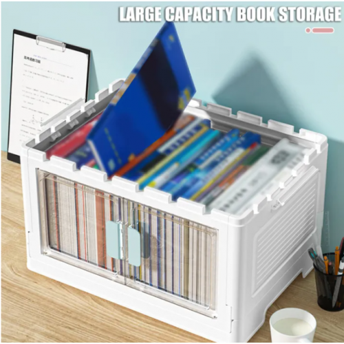 Stackable Storage Bins with Lids and Doors - Space-saving and Organizational