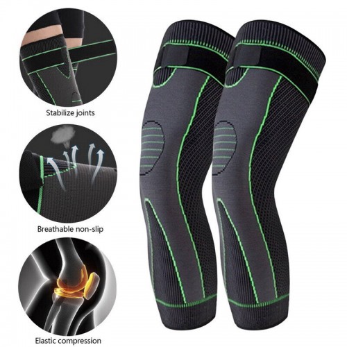 Extended Acupressure Sports Knee Pads Self-Heating Shaping Knee Sleeve image