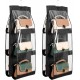 Alt: Double-Sided Six-Layer Hanging Storage Bag in use, optimizing closet space