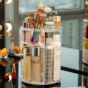 360 Rotating Makeup Organizer Cosmetic Display Holder Stand