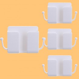 Self Adhesive Wall Mount Multifunctional Phone Holder - Set of 4 Pieces