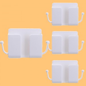 Self Adhesive Wall Mount Multifunctional Phone Holder - Set of 4 Pieces