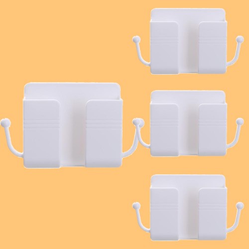 Set of 4 Self Adhesive Wall Mount Multifunctional Phone Holders